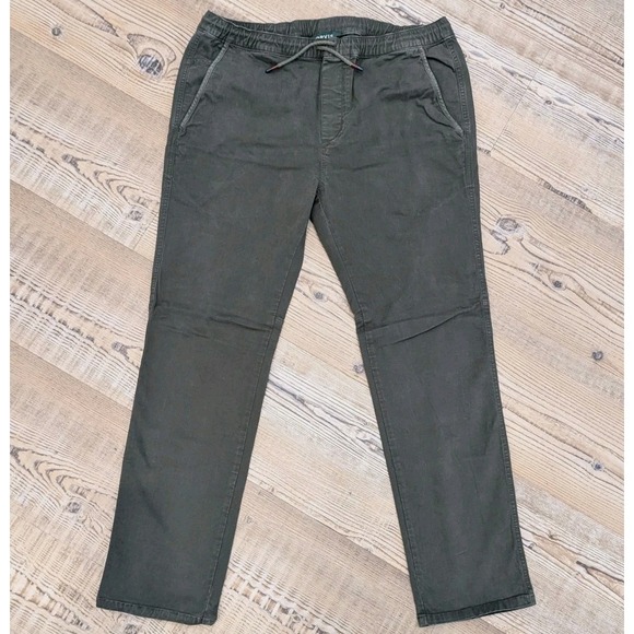 Orvis Chino Pants Elastic Drawstring Waist-Size 32x30 Dark Green-‎ Fly Fishing - Picture 1 of 10